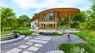 成都彭镇麦田咖啡屋设计